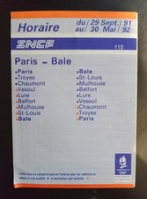 Fiche horaire sncf d'occasion  Artigues-près-Bordeaux