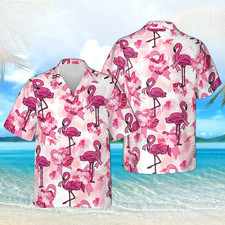 Camisa havaiana flamingo rosa, conscientização sobre câncer de mama Aloha top para homens mulheres comprar usado Camisa havaiana flamingo rosa, conscientização sobre câncer de mama Aloha top para homens mulheres comprar usado  Enviando para Brazil