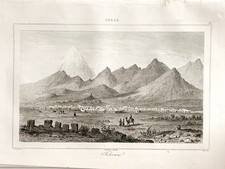 Gravure perse teheran d'occasion  Descartes
