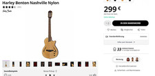 Acousticgitarre harley benton gebraucht kaufen  Düsseldorf