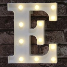 Letra iluminada LED alfabeto plástico placa de festa decoração suporte festival casamento comprar usado  Enviando para Brazil