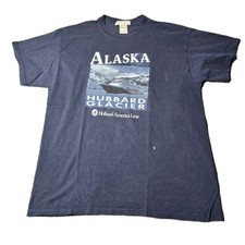 Camisa masculina Holland America Cruise extra grande Alaska Hubbard Glacier Destination comprar usado  Enviando para Brazil