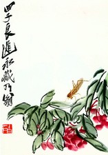 Grasshopper flowers 22x30 for sale  Cambria