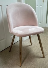 Pink velvet occasional for sale  LEATHERHEAD