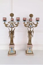 Porcelain candelabrum with d'occasion  Expédié en Belgium