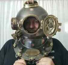 Casco antiguo de la Marina de los Estados Unidos tamaño completo buzos casco de buceo marca V regalo segunda mano  Embacar hacia Mexico