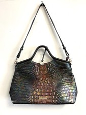 Bolsa satchel Brahmin Elaine preta pérola ombre couro Melbourne comprar usado  Enviando para Brazil