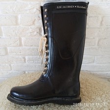 Botas femininas Ilse Jacobsen de borracha preta UE 39 USL 7,5 comprar usado Botas femininas Ilse Jacobsen de borracha preta UE 39 USL 7,5 comprar usado  Enviando para Brazil