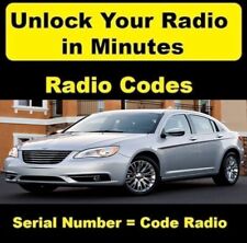 ✅ CHRYSLER 200 RÁDIO DE CARRO CÓDIGO DE DESBLOQUEIO ANTIRROUBO SERVIÇO RÁPIDO ✅ TODOS OS MODELOS ✅  comprar usado  Enviando para Brazil