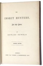 1861 - NEWMAN, Edward. The Insect Hunters, and Other Poems segunda mano  Embacar hacia Mexico