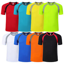 Usado, Camiseta atlética masculina manga curta proteção contra erupções cutâneas secagem rápida academia corrida comprar usado  Enviando para Brazil