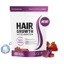 Force Factor acelerador de crescimento capilar mastiga macia, vitaminas para crescimento capilar feminino comprar usado  Enviando para Brazil