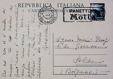 1950 Cartolina Postale Democratica Annullo Motta Roma Anno Santo Solda 20583, usado comprar usado  Enviando para Brazil