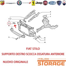 Fiat Stilo Halterung Recht Schale Skelett Vorne Neu Original 46806406 comprar usado  Enviando para Brazil