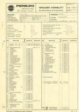 Datenblatt einstelldaten pierb gebraucht kaufen  Babenhausen