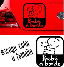 Sticker Vinilo - BEBE A BORDO (diseño2) - Vinyl - Car Tunnig - Pegatina - Coche comprar usado  Enviando para Brazil