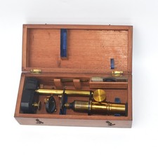 Old brass microscope for sale  BLACKPOOL