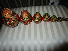 Usado, 9 bonecas russas 5" matrioska pintadas à mão madeira autêntica comprar usado Usado, 9 bonecas russas 5" matrioska pintadas à mão madeira autêntica comprar usado  Enviando para Brazil