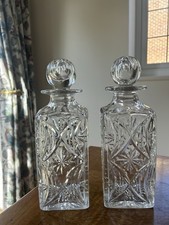 Pair beautiful crystal for sale  MIDHURST