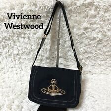 Bolsa de ombro Vivienne Westwood orbe acessórios de metal lona preta comprar usado  Enviando para Brazil