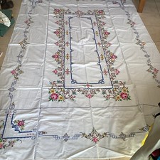 Nappe rectangulaire brodee d'occasion  Troyes