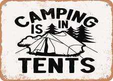 Metal sign camping for sale  USA