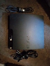 Console Sony PlayStation 3 PS3 Slim 120GB CECH-2001A testado apenas tem cabos comprar usado  Enviando para Brazil