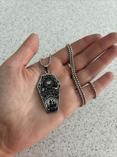 Gothic coffin pendant for sale  LEICESTER