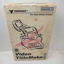 Videonics video titlemaker for sale  Roy