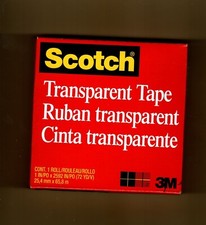 3 rolos - Fita transparente escocesa ~ 1 polegada x 2592 polegadas/24,4 mm x 68,8 mm~não usada comprar usado  Enviando para Brazil