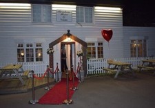 Chrome stantions red for sale  WELWYN GARDEN CITY