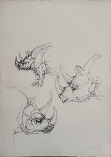 Fabrizio clerici litografia usato  Buggiano
