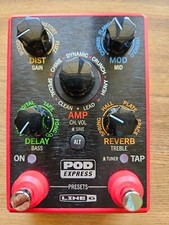 Usado, Pedal de guitarra Line 6 POD Express processador de efeitos de guitarra - Vermelho comprar usado  Enviando para Brazil