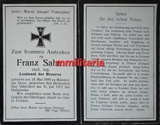 Sterbebild wwi leutnant gebraucht kaufen  Gottmadingen