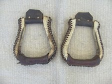Western rawhide stirrups for sale  USA