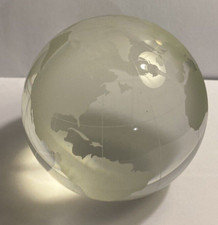 Unusual etched globe for sale  STONE