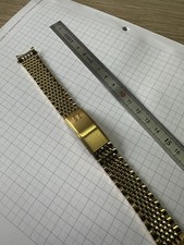 Bracelet Pour Montre Omega Vintage 18mm REF. 1502 gold colors beads of rice comprar usado  Enviando para Brazil
