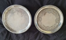 Pair small salvers for sale  ISLEWORTH