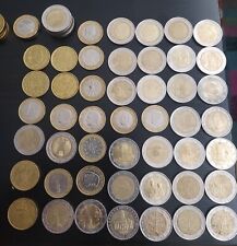 Używany, Monety 2 euro, 1 euro, rzadkie, kolekcjonerskie, zestaw na sprzedaż  PL