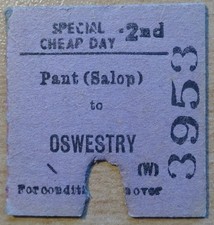 Btc railway ticket for sale  MARKET DRAYTON