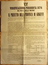 Verificazione periodica 1874 usato  Sassari