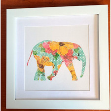White framed elephant for sale  Walkerton