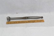 pinças antigas de tubo de carvão brasa ferro fundido com mola 19º C original 1800s, usado comprar usado  Enviando para Brazil