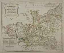 Carte ancienne normandie d'occasion  Clamecy