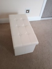 Faux leather pouffe for sale  WILLENHALL