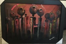 Linda pintura a óleo emoldurada autêntica sobre tela , usado comprar usado  Enviando para Brazil