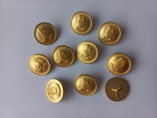 Metallknöpfe gold löwe gebraucht kaufen  Deutschland