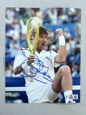 Usado, Foto autografada assinada por Jimmy Connors 8x10 Beckett BAS CERTIFICADO DE AUTENTICIDADE tênis Wimbledon ATP comprar usado  Enviando para Brazil