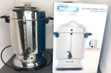 Usado, Urna de cafeteira DeLonghi Ultimate 20-60 xícaras DCU 62 aço inoxidável na caixa BOM comprar usado  Enviando para Brazil