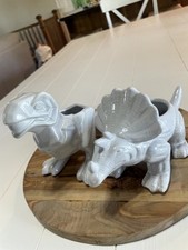 Dinosaur planters white for sale  Orem